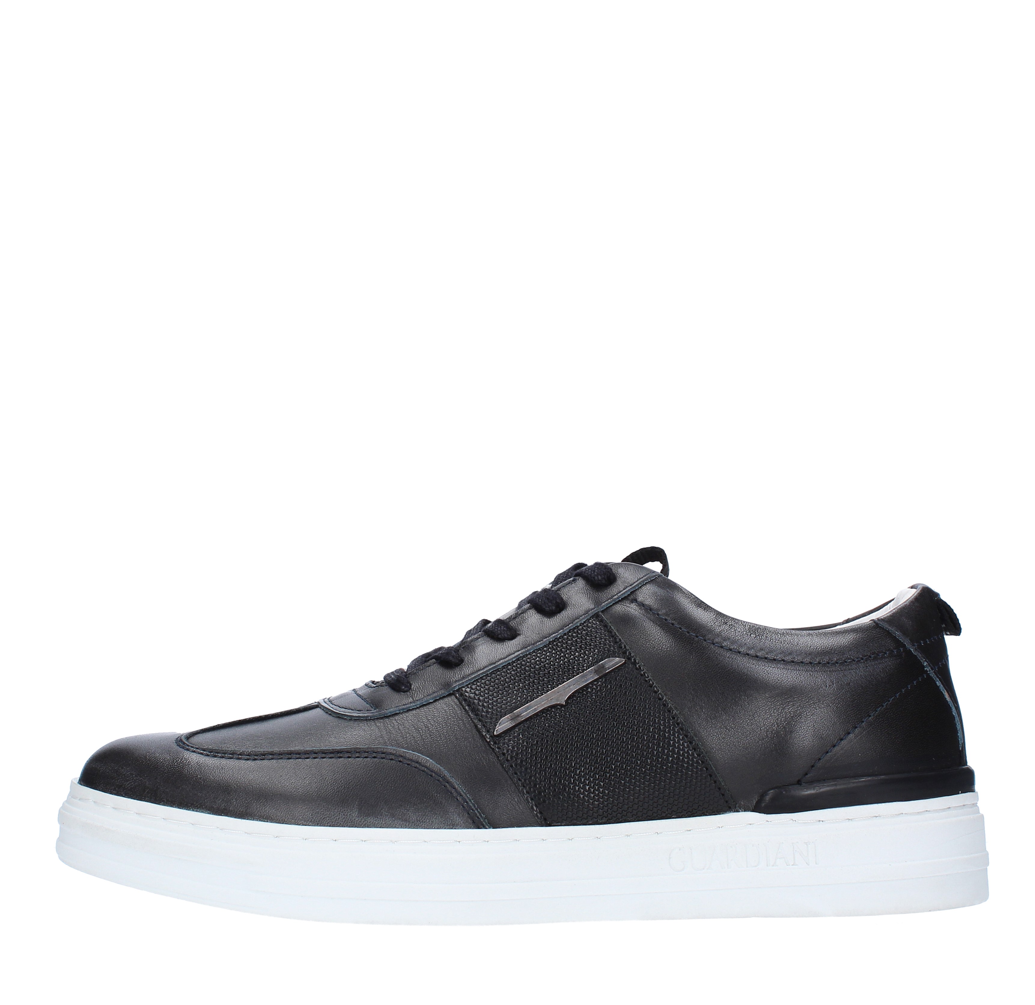 Leather sneakers GUARDIANI | AGU1011BLU SCURO