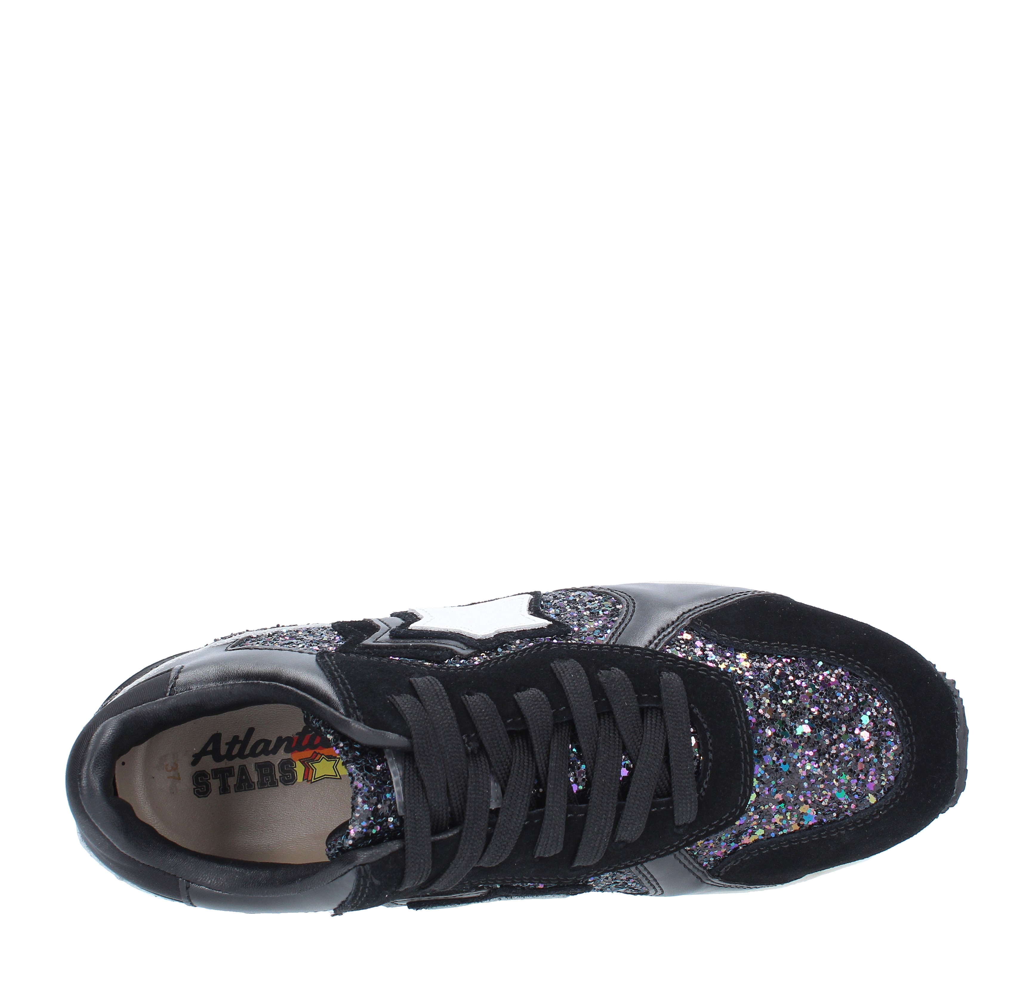 ANDRC NPNP model trainers in suede leather and fabric ATLANTIC STARS | ANDRC NPNP LSNRNERO