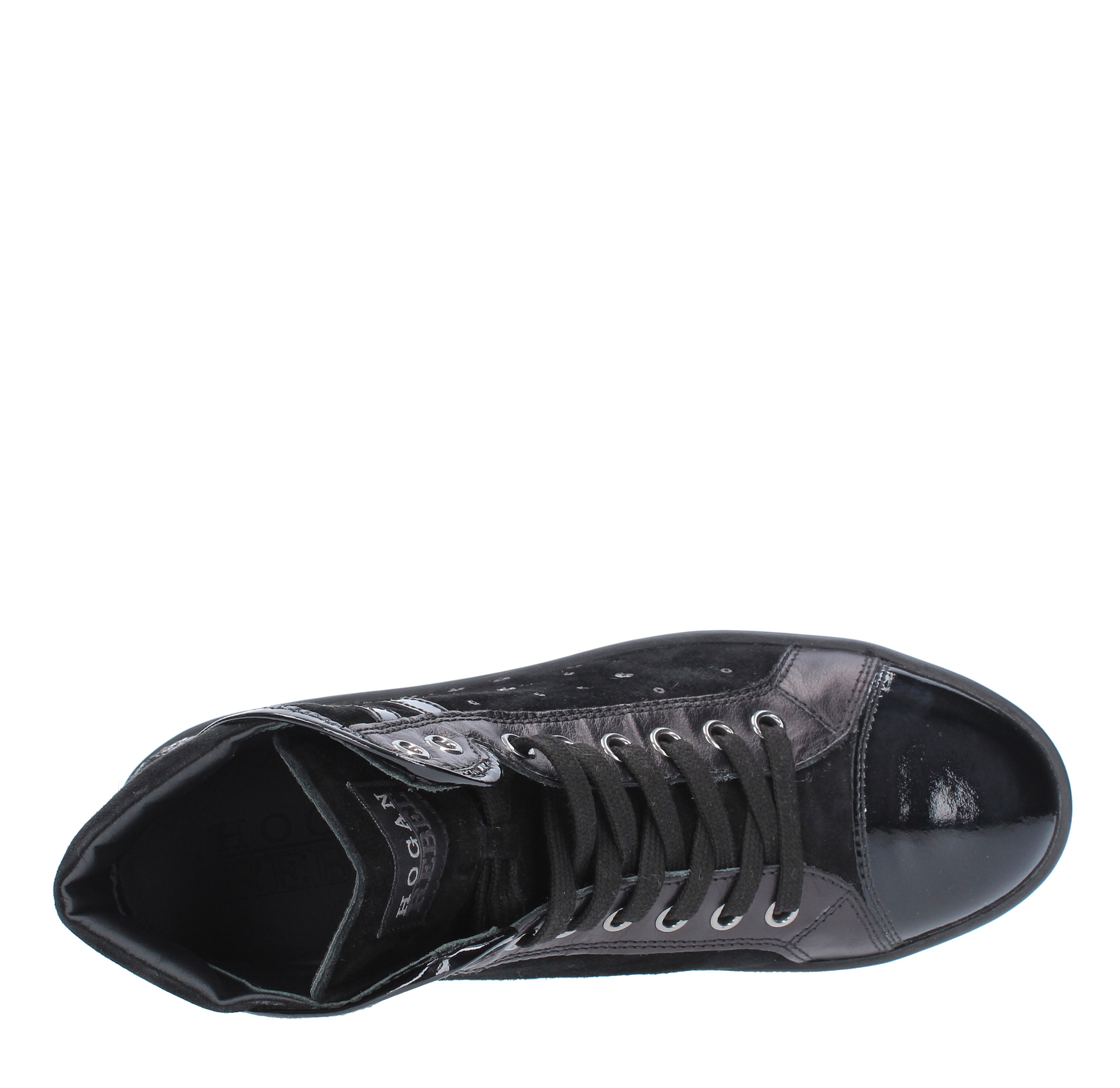 Trainers model HXW1820T160 in leather, suede and sequins HOGAN | HXW1820T1609QHB999NERO