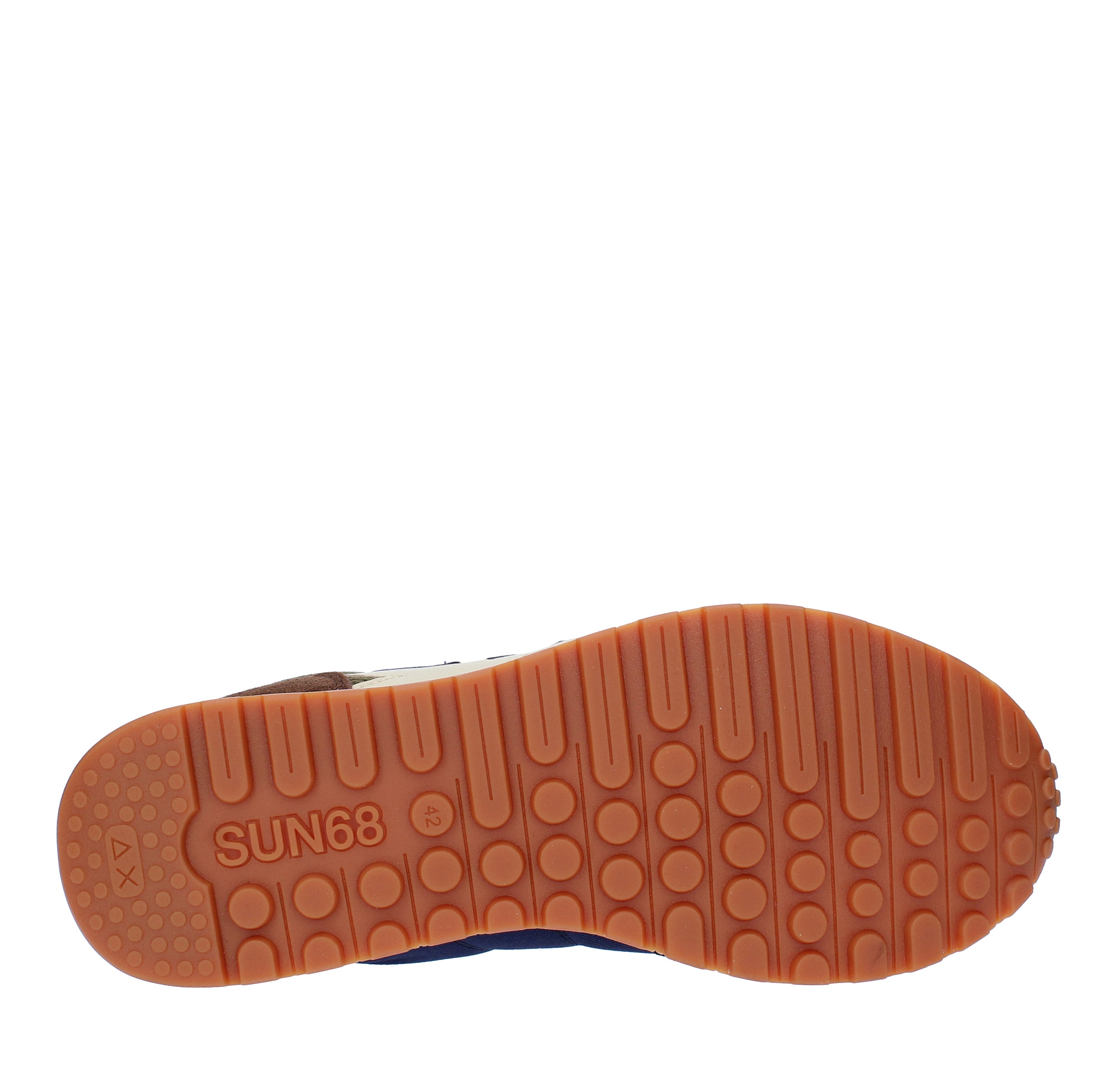 Sneakers modello Z43117 SUN68 in pelle scamosciata, tessuto traspirante e velluto SUN68 | Z43117MILITARE SCURO-NAVY