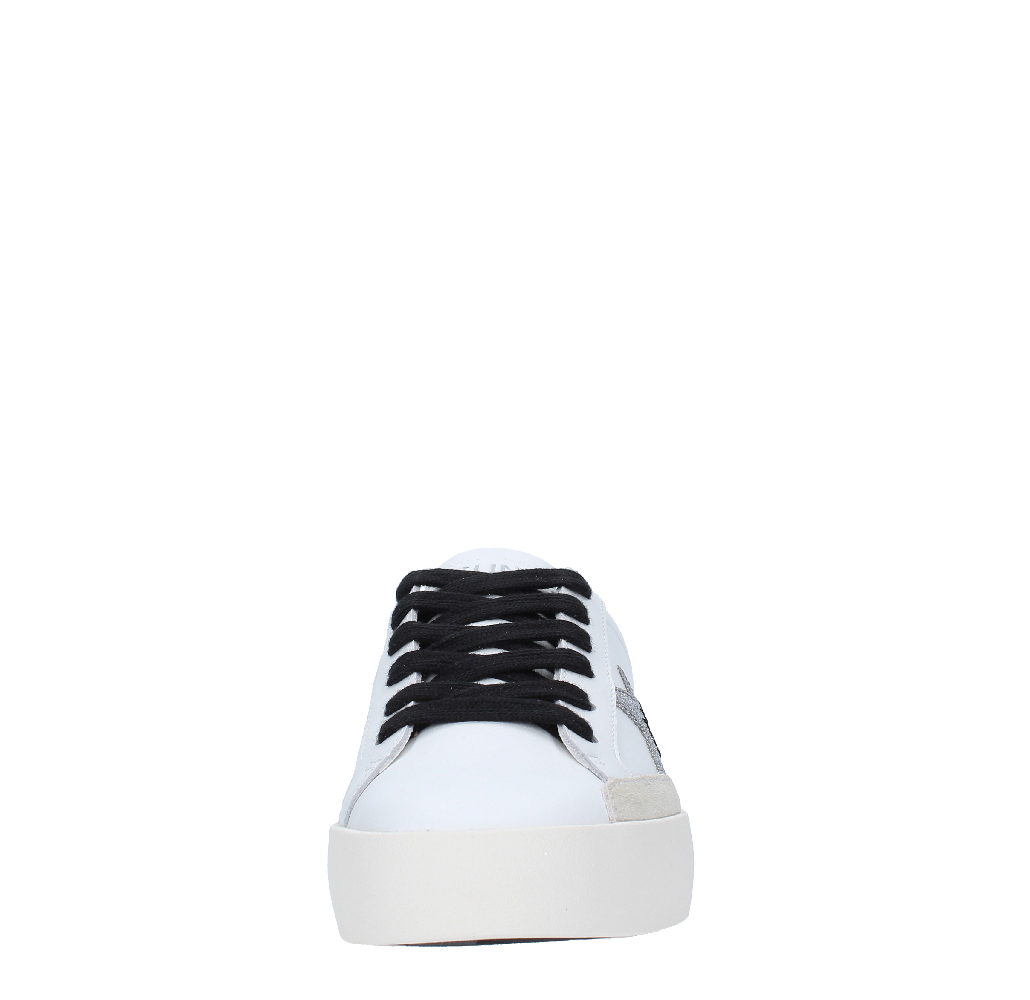 Leather and fabric trainers SUN68 | Z43221BIANCO-ARGENTO
