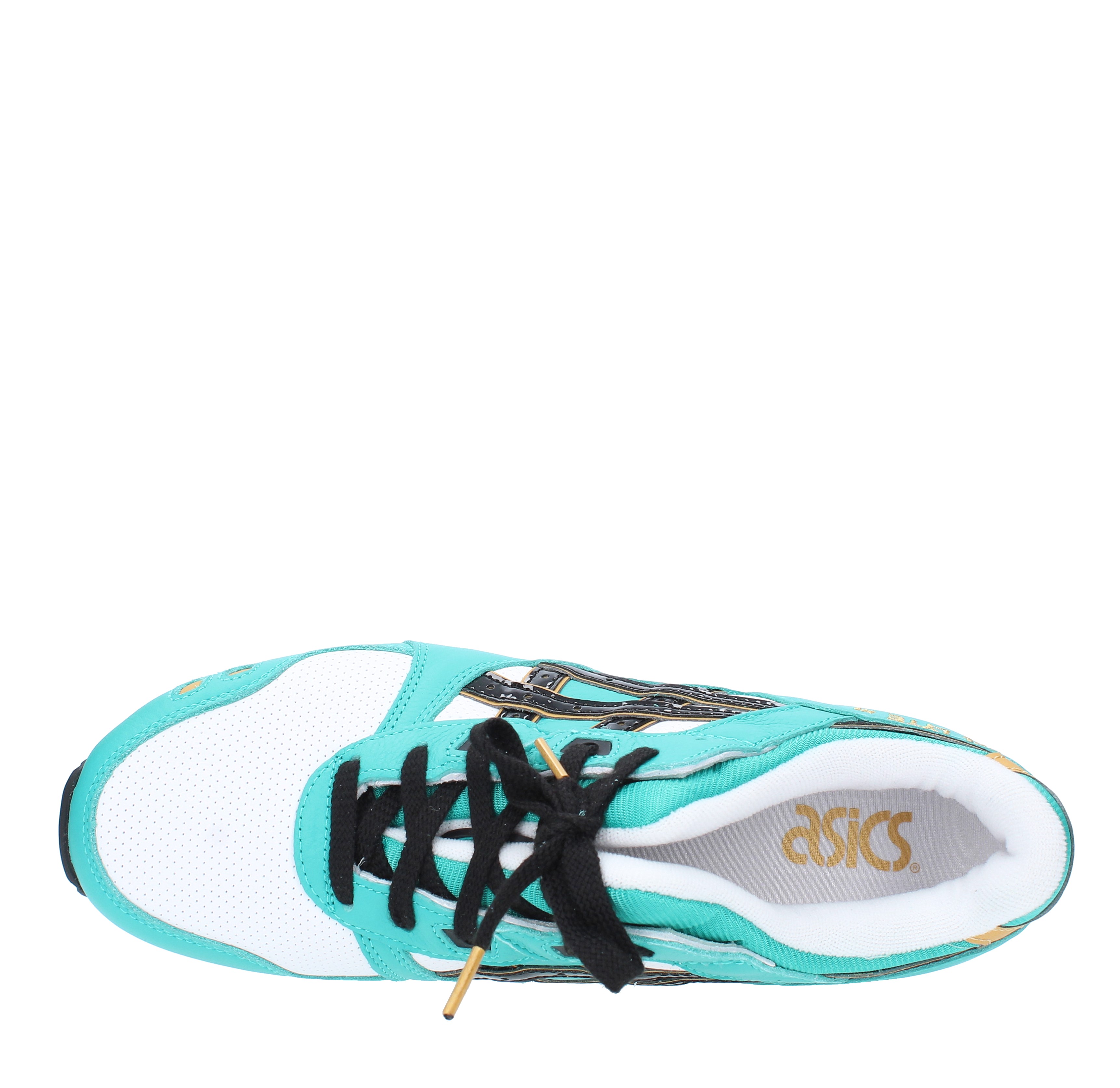 Leather and fabric trainers ASICS | 1201A180BIANCO VERDE ACQUA