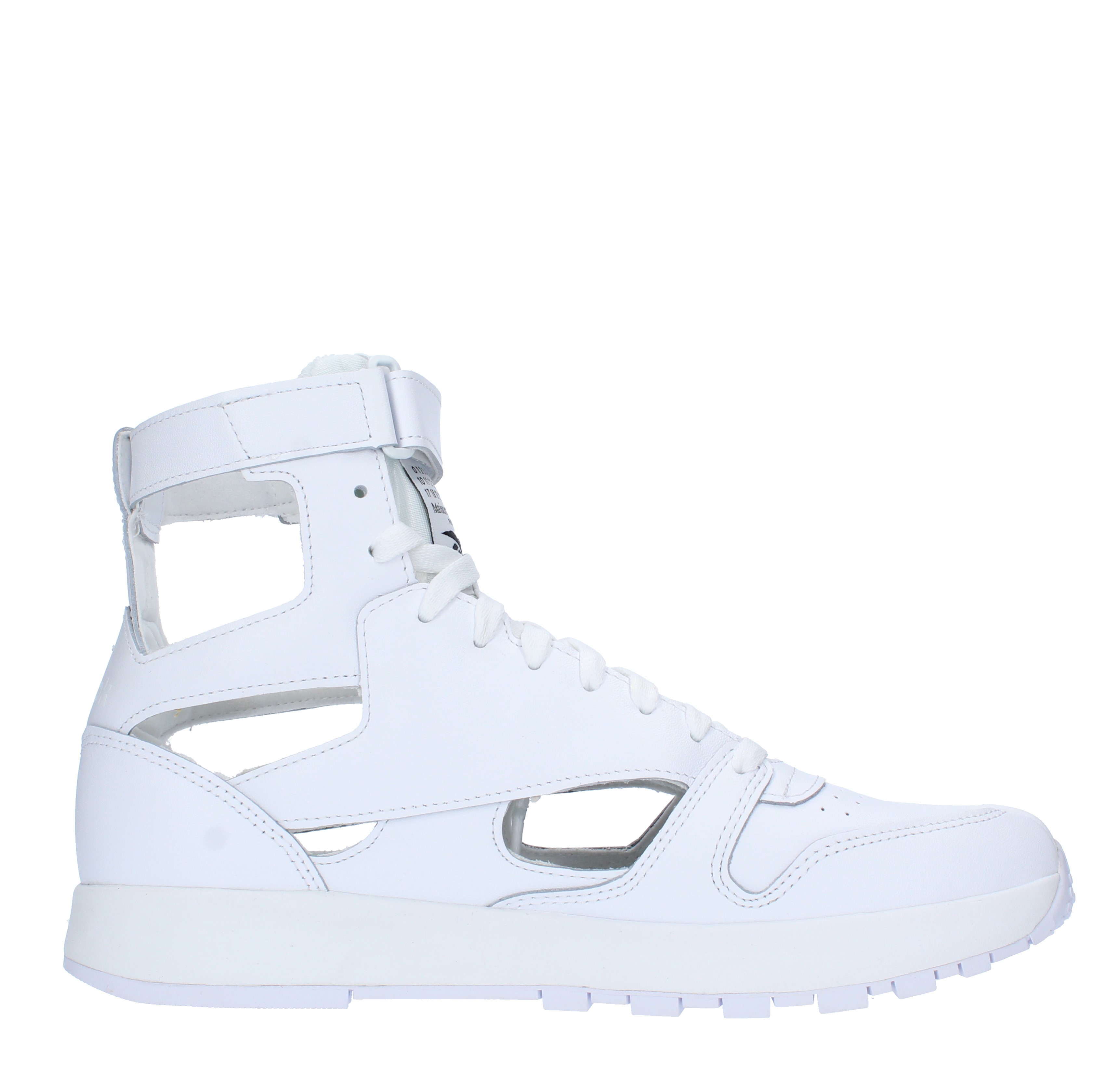 High-top trainers in leather and fabric MAISON MARGIELA x REEBOK | S37WS0569BIANCO