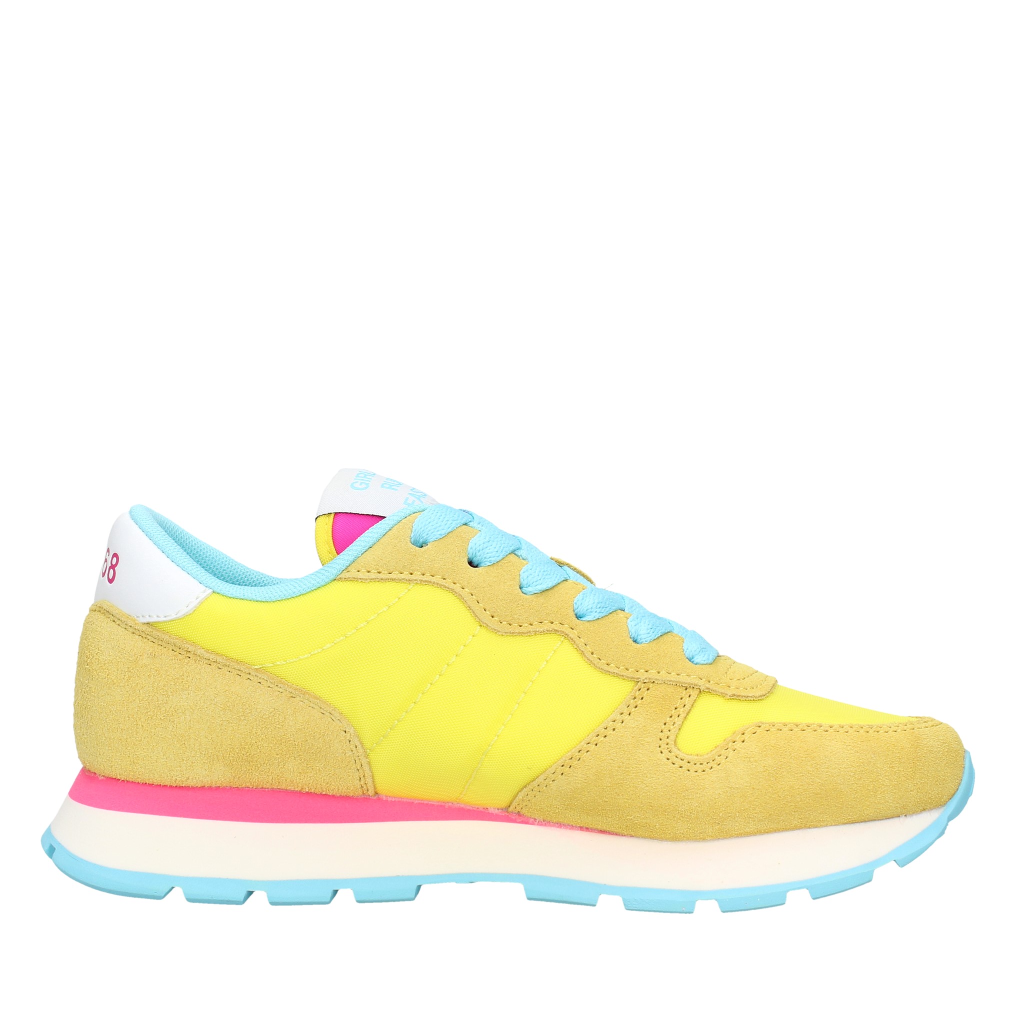 Fabric and suede sneakers.  SUN68 | VD2013GIALLO
