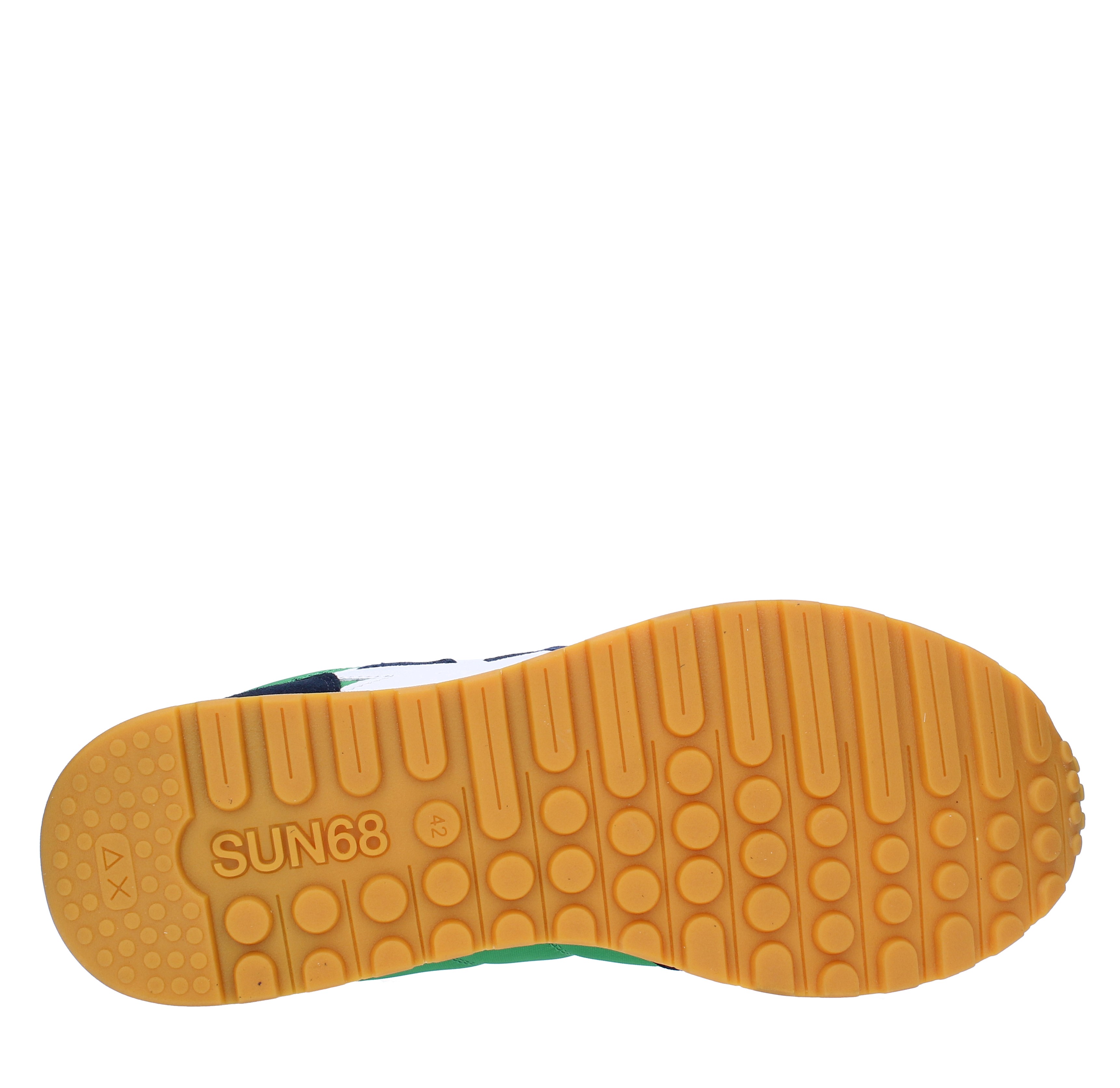 Sneakers camoscio pelle e tessuto SUN68 | Z33112NAVY BLUE/VERDE PRATO
