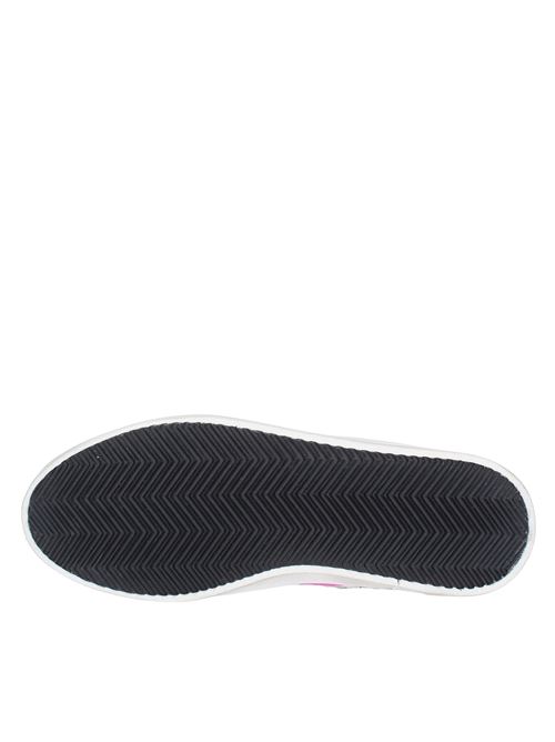 Sneakers in pelle camoscio e tessuto 4B12 | D707BIANCO PITONATO