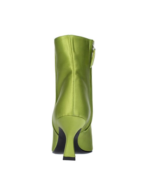Satin ankle boots with jewel appliqué ALDO CASTAGNA | CAMILLALIMEVERDE