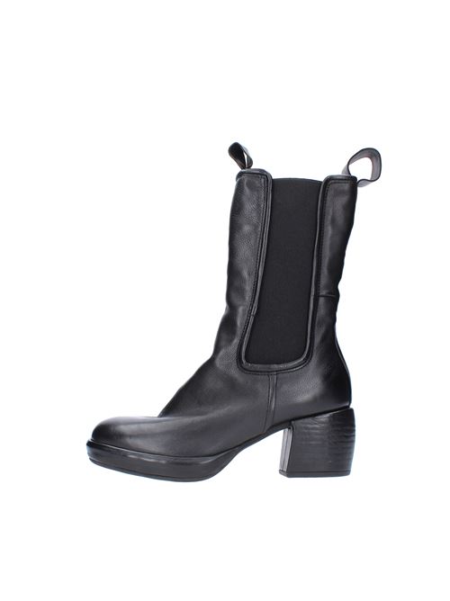 Leather beatles ankle boots A.S.98 | A57202NERO