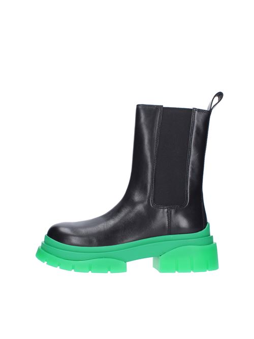 Leather beatles ankle boots ASH | 135452-008NERO VERDE