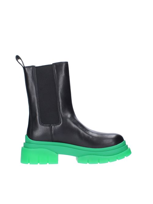Leather beatles ankle boots ASH | 135452-008NERO VERDE