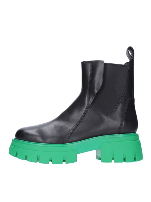 Leather beatles ankle boots ASH | 135694-005NERO VERDE