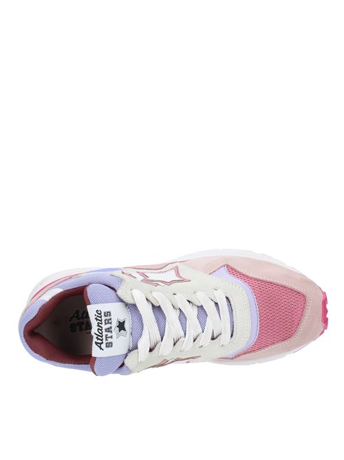Sneakers in suede, fabric and leather ATLANTIC STARS | AGENA RCV-F16ROSA