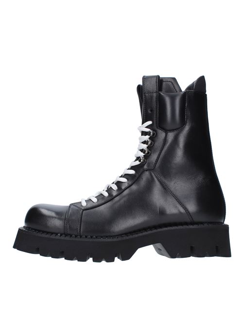 Leather amphibious ankle boots ATTIMONELLI'S | AA683NERO