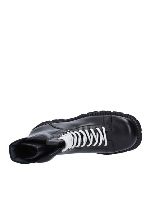 Leather amphibious ankle boots ATTIMONELLI'S | AA683NERO