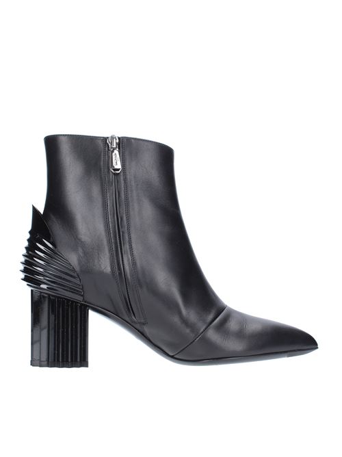 Leather ankle boots BALMAIN | W8FC621PGDBNERO