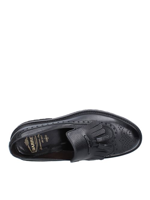 Leather loafers with fringe and tassels BARRETT | 182U072.4NERO