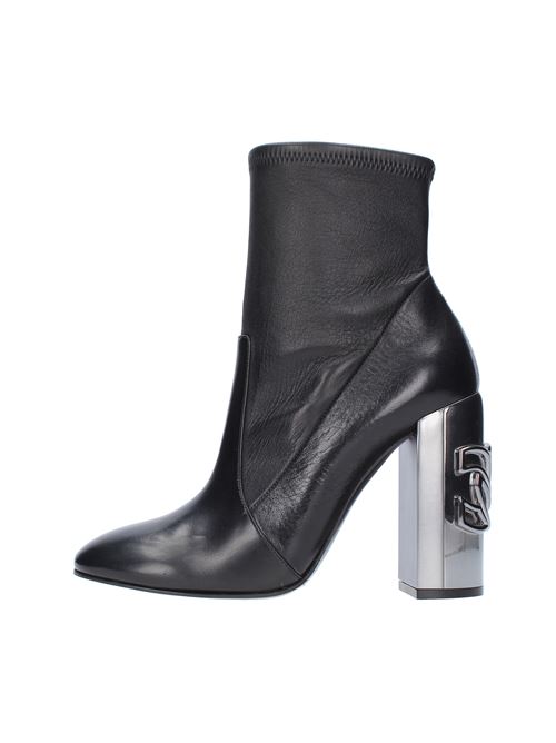 C-Chain leather ankle boots CASADEI | 1Q033NERO