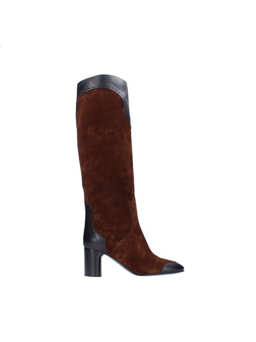 Leather and suede boots CASADEI | 1S198T0601MARRONE