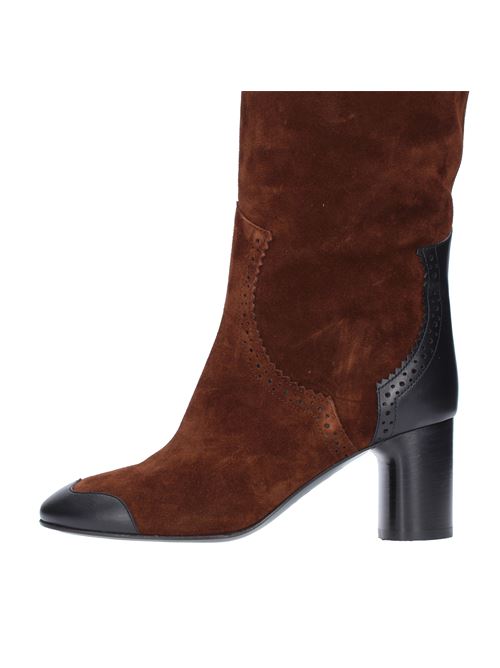 Leather and suede boots CASADEI | 1S198T0601MARRONE