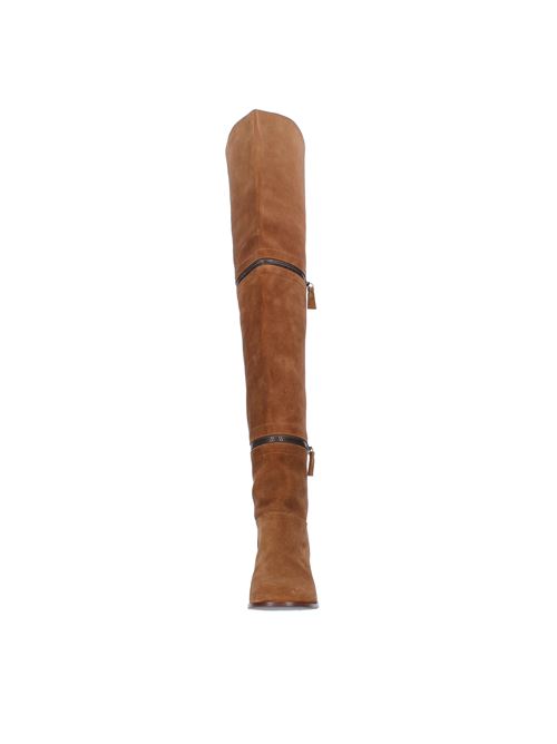 Suede thigh-high boots CASADEI | 1T991T060GMARRONE