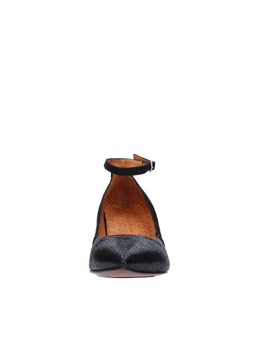 Décolleté in leather, suede and fabric with ankle strap CHIE MIHARA | VODENNERO