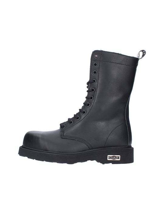 Leather ankle boots with steel toe cap CULT | SC67NERO