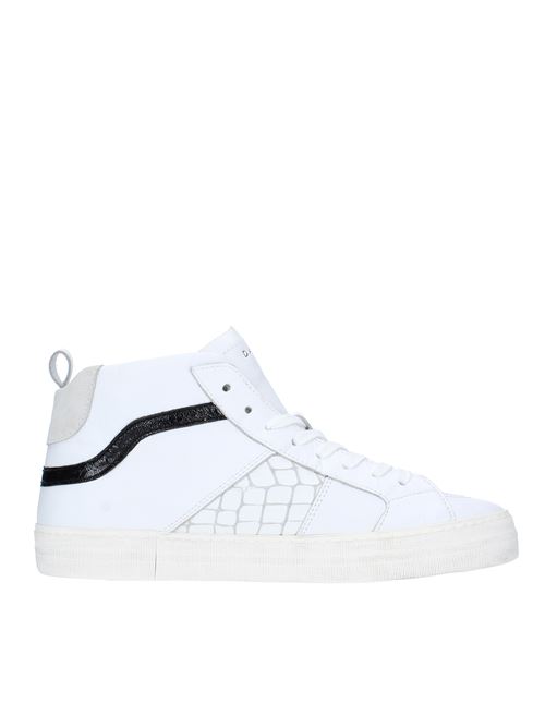 Leather sneakers D.A.T.E. | HAWK CALFBIANCO