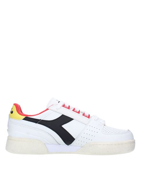 Leather and fabric sneakers DIADORA | 501.177354BIANCO