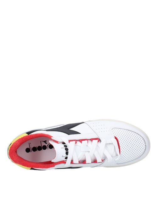Leather and fabric sneakers DIADORA | 501.177354BIANCO