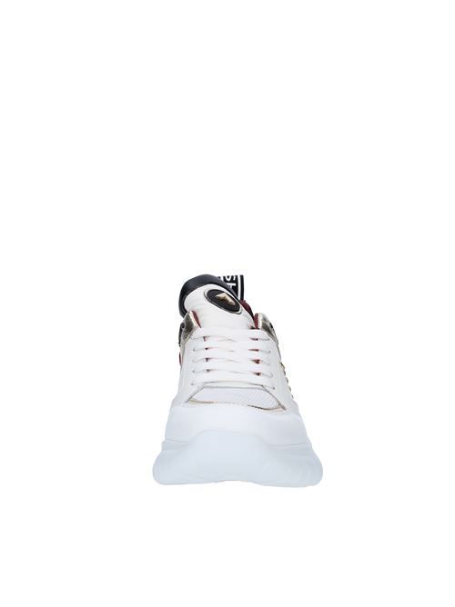 Leather,fabric and pony skin sneakers ED PARRISH | AP20BIANCO ORO