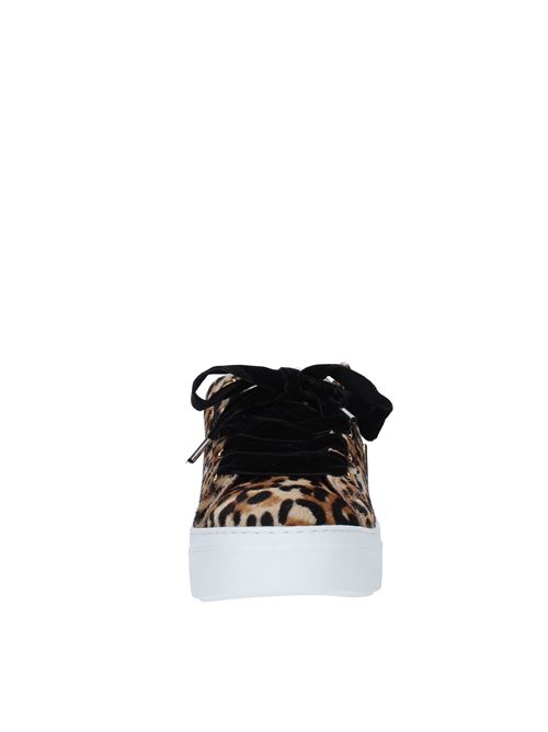 Pony skin and patent leather sneakers ED PARRISH | CL03MARRONE MACULATO