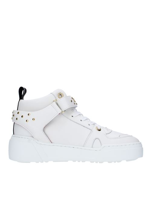 Leather and gold studded sneakers ED PARRISH | FALD-RK04BIANCO BORCHIE