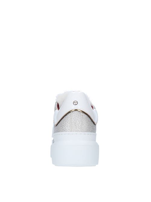 Leather and lapin sneakers ED PARRISH | MA70GRIGIO LAPIN