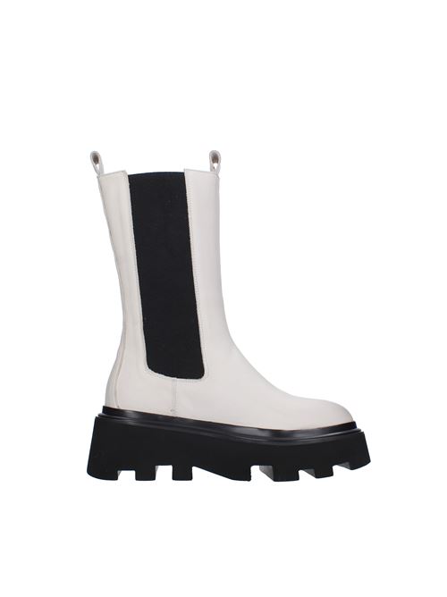 Leather ankle boots ELENA IACHI | E2721BIANCO AVORIO