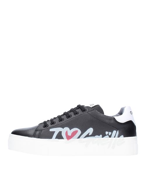 Gaelle Paris Girl sneakers in leather and other materials GAELLE | F0063DNERO