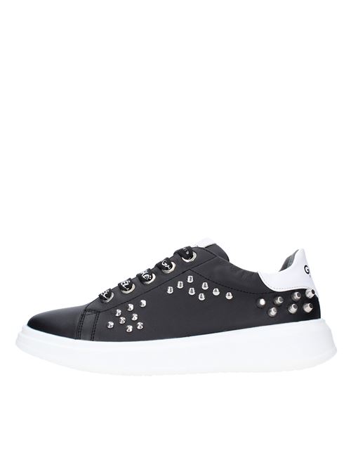 Gaelle Paris Girl sneakers in leather with studs GAELLE | G401 NERONERO