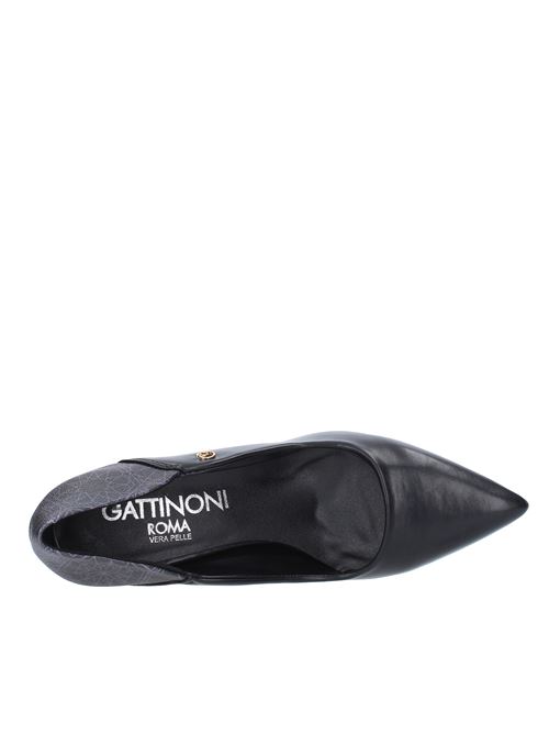 Faux leather décolleté GATTINONI | I1175NERONERO