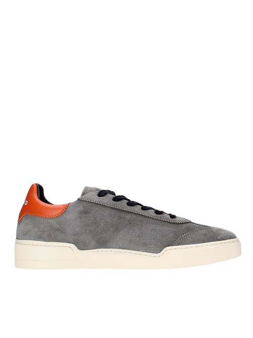 Suede and leather sneakers GHOUD | L1LMNJGRIGIO ARANCIONE