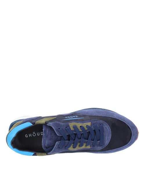 Sneakers in suede, camouflage fabric and other materials GHOUD | RDLMCSBLU