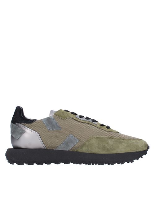 Sneakers in suede, leather, fabric and ponyskin GHOUD | ROLMMPVERDE MILITARE
