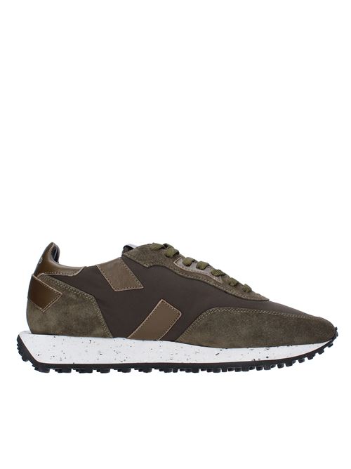 Sneakers in leather, suede and fabric GHOUD | RYLMNSVERDE MILITARE