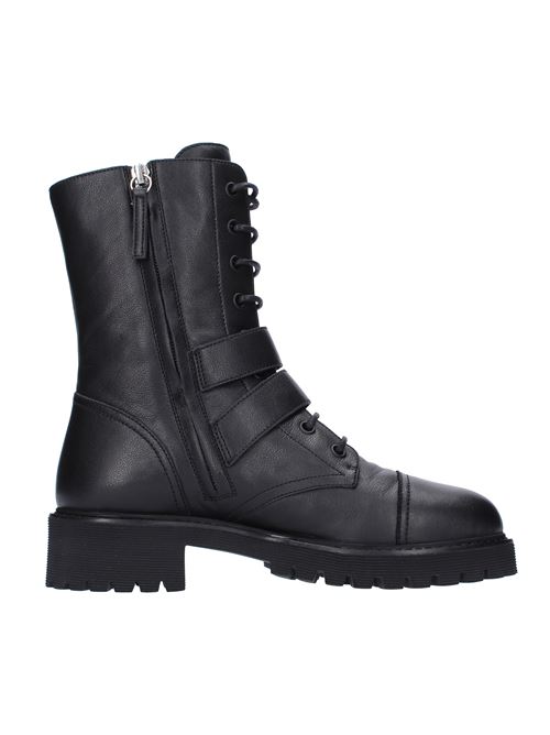 Eco-leather amphibious ankle boots with buckles GIUSEPPE ZANOTTI | I170013NERO