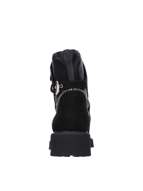 Leather and suede ankle boots with metal applications GIUSEPPE ZANOTTI | I870069NERO