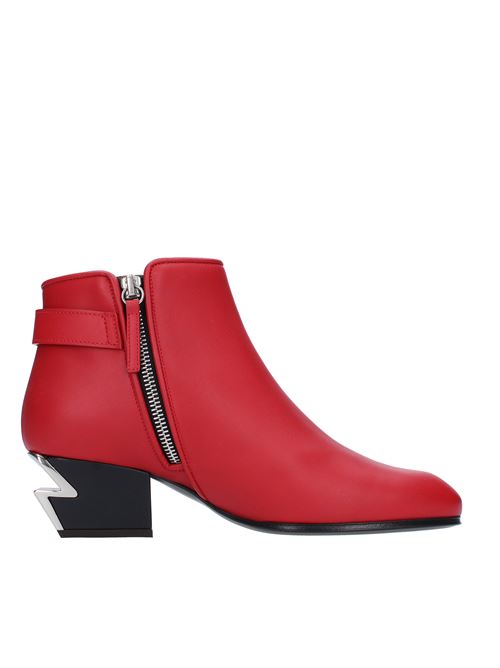 Leather ankle boots with buckle GIUSEPPE ZANOTTI | I870081ROSSO