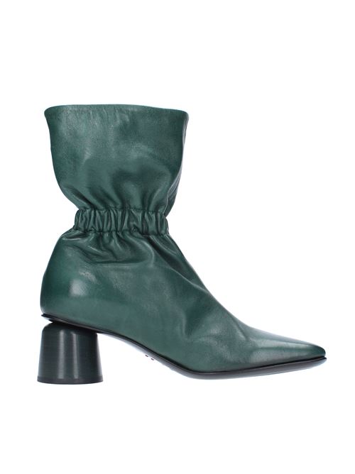 Leather ankle boots HALMANERA | FUNNY29VERDE PETROLIO