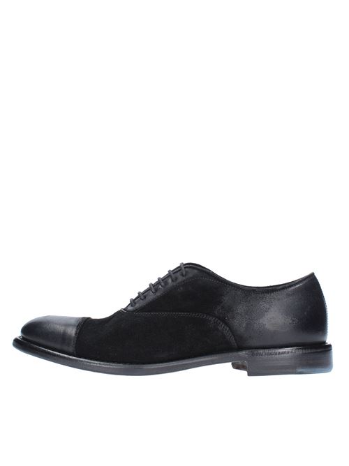 Suede and leather lace-ups HENDERSON | 59306.7NERO