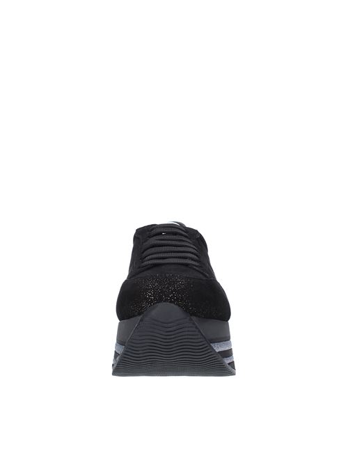 Sneakers in camoscio e pelle HOGAN | HXW4730J063LKE0353NERO