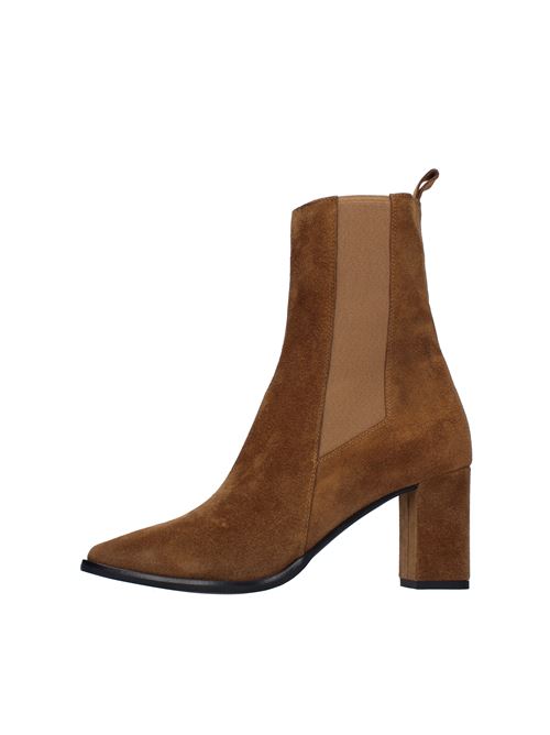 Suede and fabric ankle boots JANET & JANET | 02450MARRONEMARRONE