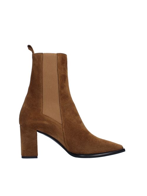 Suede and fabric ankle boots JANET & JANET | 02450MARRONEMARRONE
