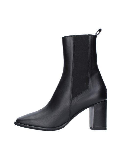 Leather and fabric ankle boots JANET & JANET | 02450NERO